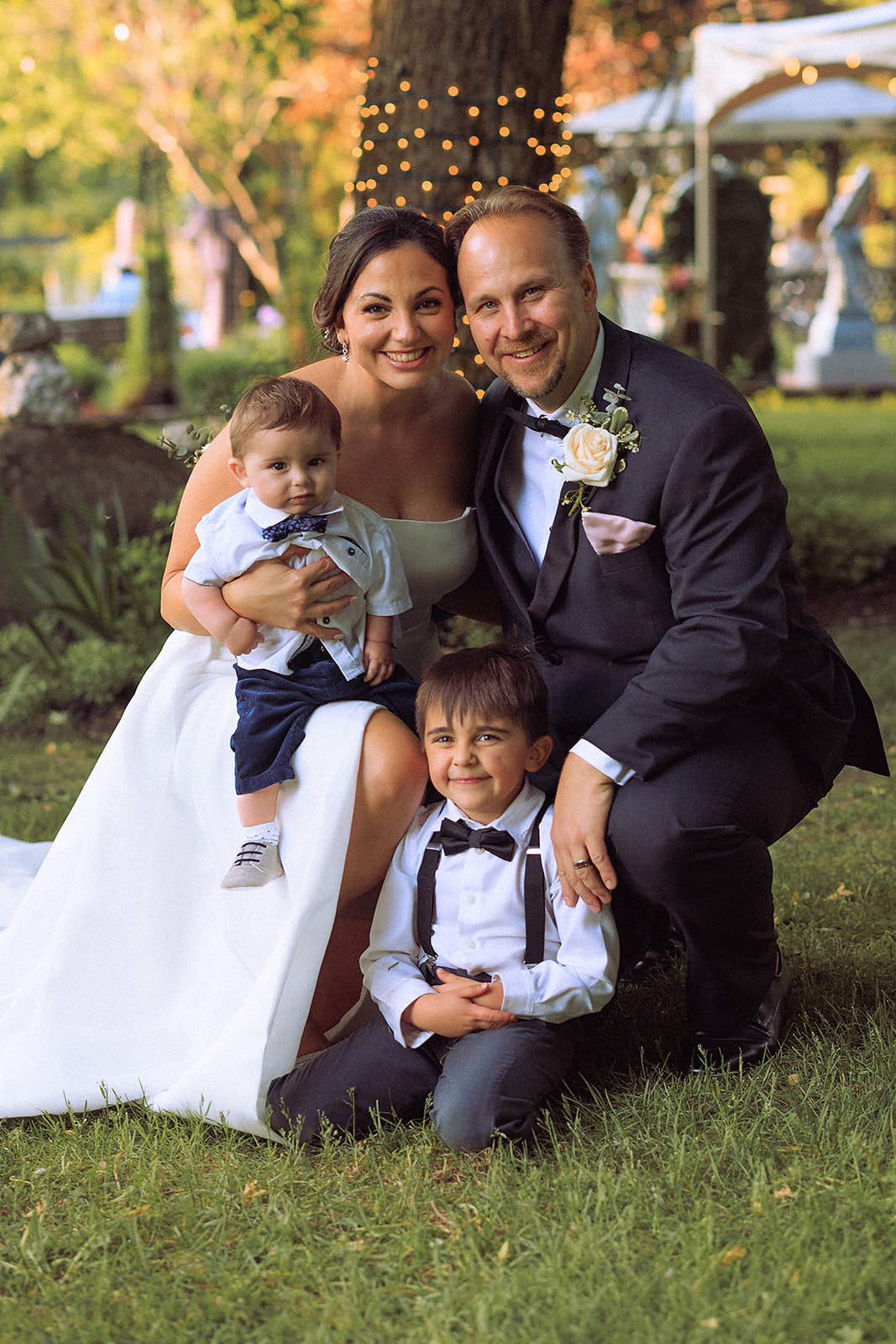 Wedding photo of family